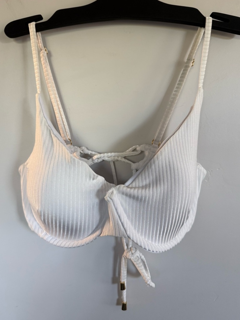 NWOT Kenny Flowers Santorini Soft Eco-Luxe Underwire Bikini Top Size Large DD